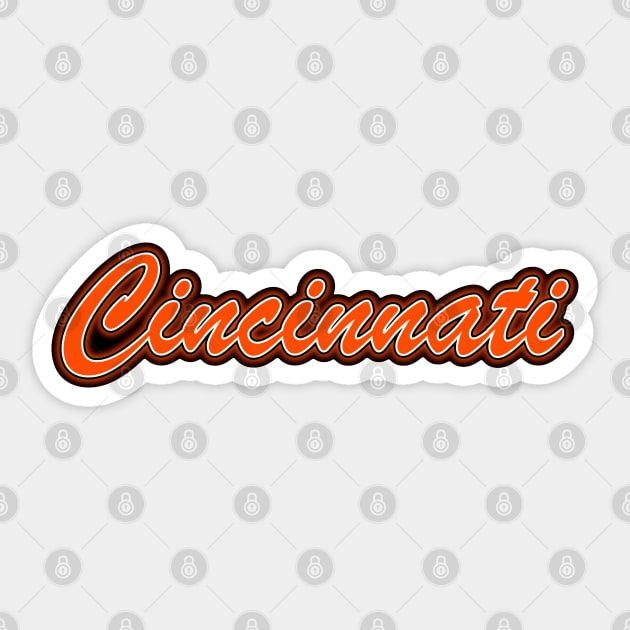 Football Fan of Cincinnati Sticker by gkillerb